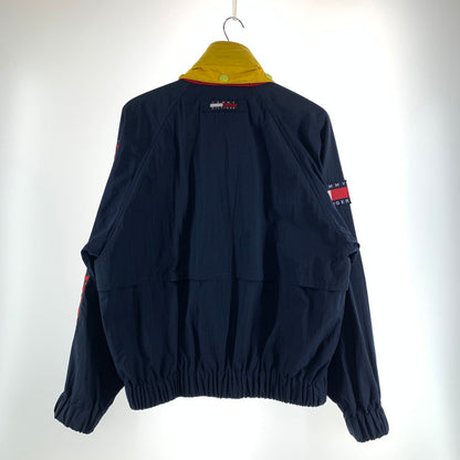 【中古品】【メンズ】 TOMMY HILFIGER トミーヒルフィガー ナイロン ジャケット アウター コート 古着 147-261009-mh-03-fuzh サイズ：S カラー：ネイビー 万代Net店