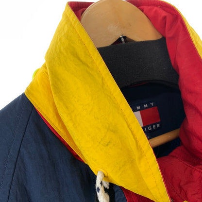 【中古品】【メンズ】 TOMMY HILFIGER トミーヒルフィガー ナイロン ジャケット アウター コート 古着 147-261009-mh-03-fuzh サイズ：S カラー：ネイビー 万代Net店