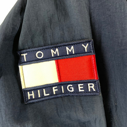 【中古品】【メンズ】 TOMMY HILFIGER トミーヒルフィガー ナイロン ジャケット アウター コート 古着 147-261009-mh-03-fuzh サイズ：S カラー：ネイビー 万代Net店