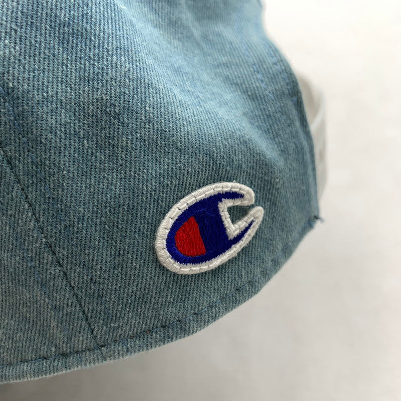【中古品】【メンズ】 CHAMPION×MONKEY TIME チャンピオン モンキータイム キャップ ライトブルー 帽子 185-260811-io-47-fuzh 万代Net店