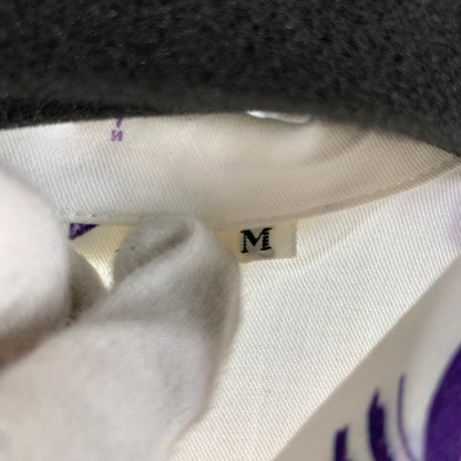【中古品】【メンズ】 SON OF THE CHEESE サノバチーズ SERGIO MORA ALOHA セルジオ・モラ アロハ 半袖シャツ WHITE.紫総柄 SIZE:M 142-260818-io-11-fuzh カラー：ホワイト 万代Net店
