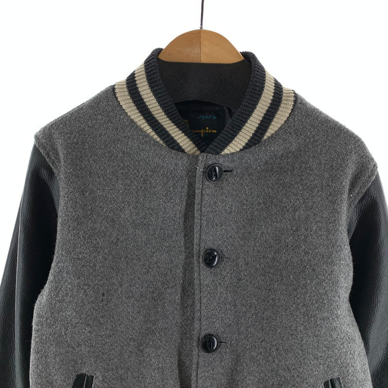 【中古品】【メンズ】 CHAMPION チャンピオン スタジャン アウター ブランド 古着 148-260923-gm-08-fuzh サイズ：M カラー：グレー 万代Net店