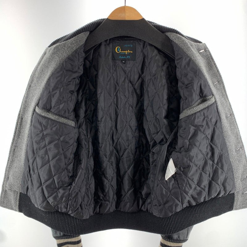 【中古品】【メンズ】 CHAMPION チャンピオン スタジャン アウター ブランド 古着 148-260923-gm-08-fuzh サイズ：M カラー：グレー 万代Net店