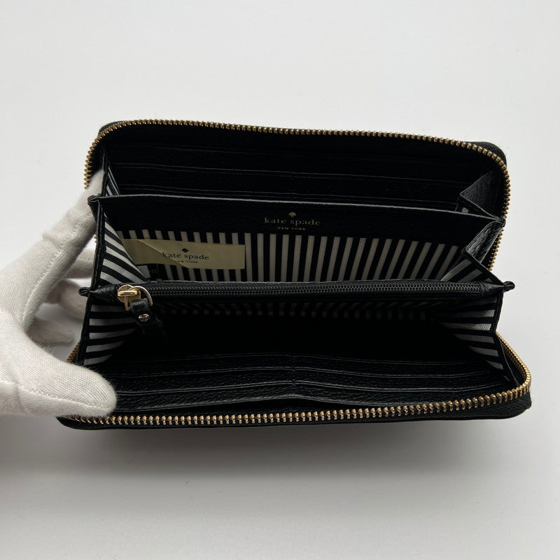 【中古品】【レディース】 KATE SPADE ケイト スペード 長財布 カラーBLACK 財布 181-260802-ky-03-fuzh 万代Net店