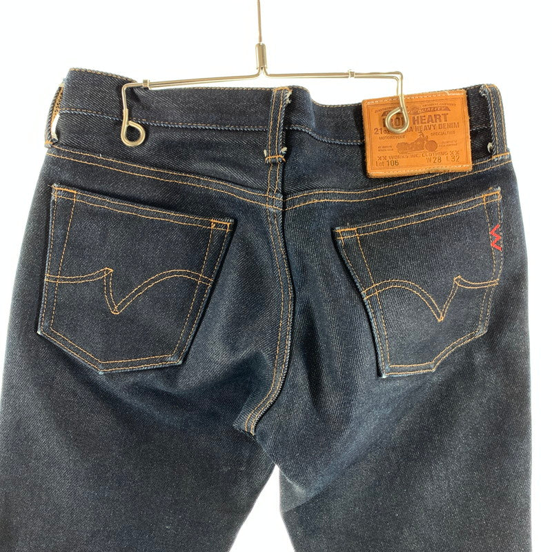 【中古品】【メンズ】 IRON HEART LOT アイアンハート ロット 106 DENIM PANTS デニムパンツ カラーINDIGO SIZE:W28 ブーツカット 156-260806-ky-12-fuzh 万代Net店
