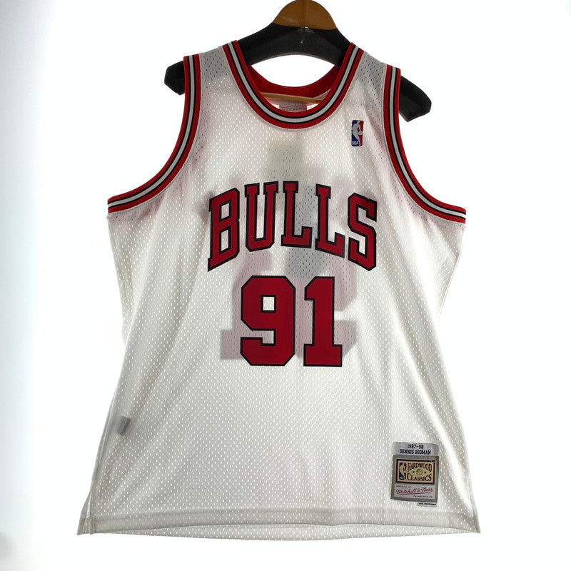 【中古品】【メンズ】 MITCHELL&NESS ミッチェル＆ネス UNIFORM ユニホーム シカゴ ブルズ RODMAN ロッドマン タグ付き 142-260803-ny-02-fuzh サイズ：XL カラー：ホワイト 万代Net店