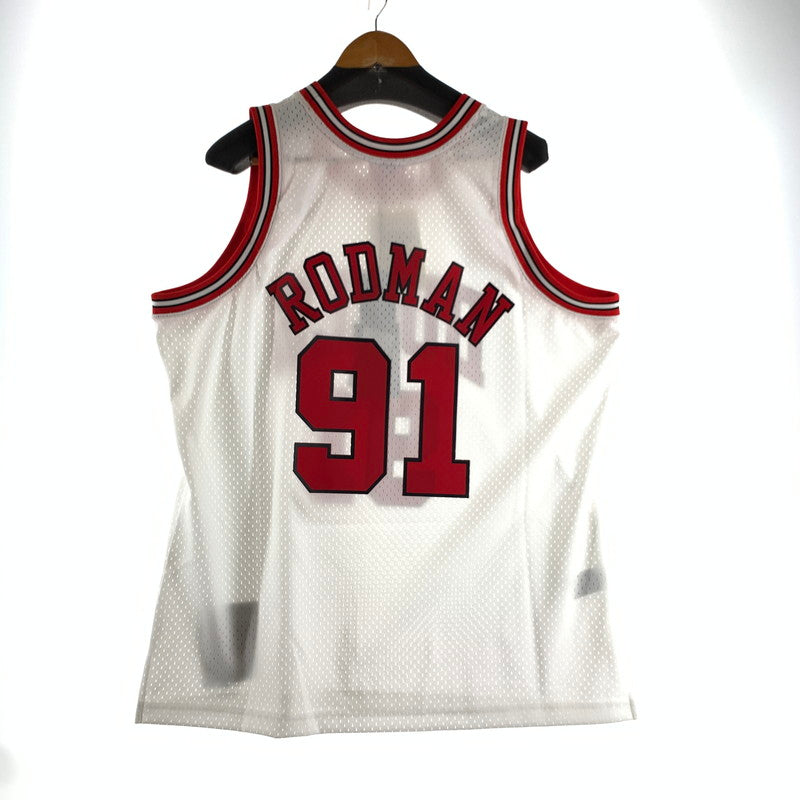 【中古品】【メンズ】 MITCHELL&NESS ミッチェル＆ネス UNIFORM ユニホーム シカゴ ブルズ RODMAN ロッドマン タグ付き 142-260803-ny-02-fuzh サイズ：XL カラー：ホワイト 万代Net店