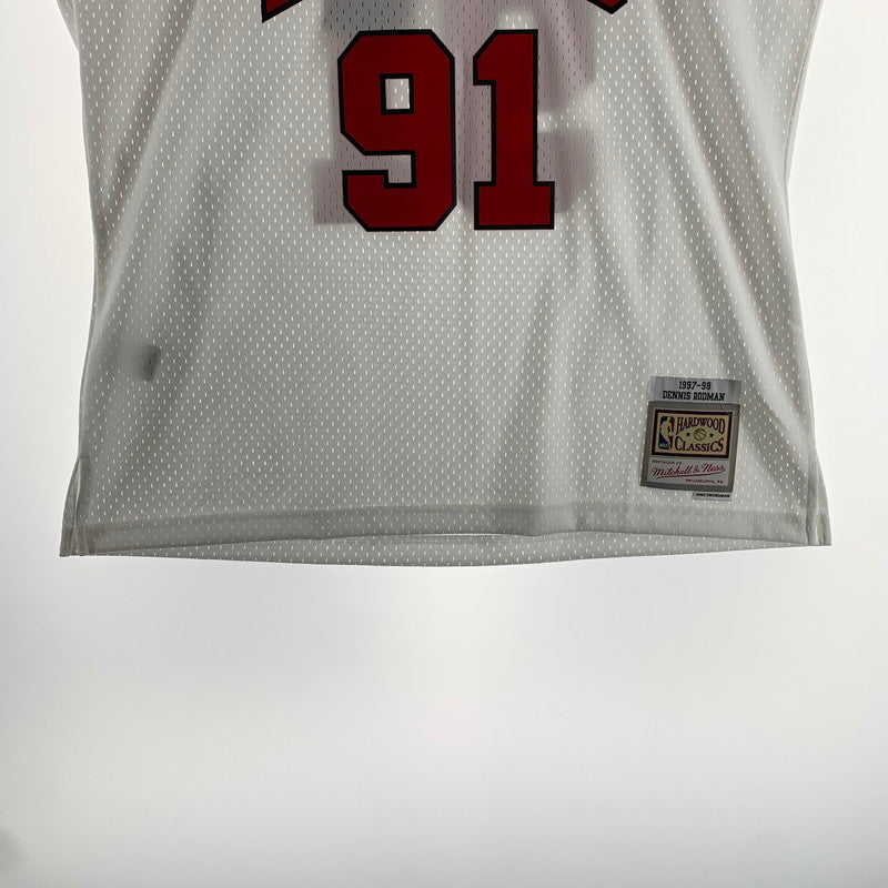【中古品】【メンズ】 MITCHELL&NESS ミッチェル＆ネス UNIFORM ユニホーム シカゴ ブルズ RODMAN ロッドマン タグ付き 142-260803-ny-02-fuzh サイズ：XL カラー：ホワイト 万代Net店
