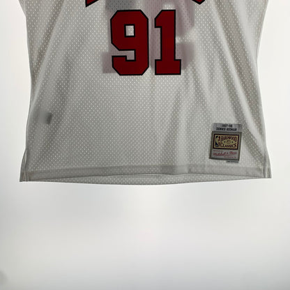 【中古品】【メンズ】 MITCHELL&NESS ミッチェル＆ネス UNIFORM ユニホーム シカゴ ブルズ RODMAN ロッドマン タグ付き 142-260803-ny-02-fuzh サイズ：XL カラー：ホワイト 万代Net店