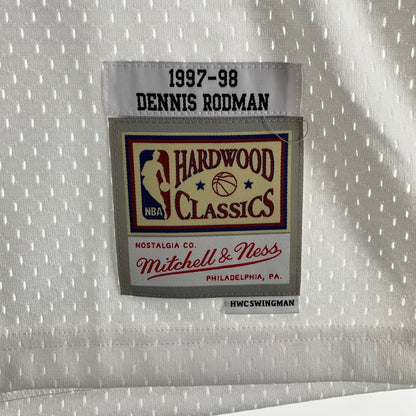 【中古品】【メンズ】 MITCHELL&NESS ミッチェル＆ネス UNIFORM ユニホーム シカゴ ブルズ RODMAN ロッドマン タグ付き 142-260803-ny-02-fuzh サイズ：XL カラー：ホワイト 万代Net店