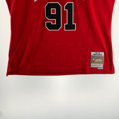 【中古品】【メンズ】 MITCHELL&NESS ミッチェル＆ネス UNIFORM ユニホーム シカゴ ブルズ RODMAN ロッドマン タグ付き 142-260803-ny-01-fuzh サイズ：XL カラー：レッド 万代Net店