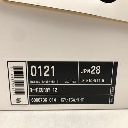 【中古品】【メンズ】 UNDER ARMOUR アンダーアーマー 6000736 014 CURRY 12 カリー 12 スニーカー 靴 162-260925-mh-22-fuzh サイズ：28cm カラー：グレー 万代Net店