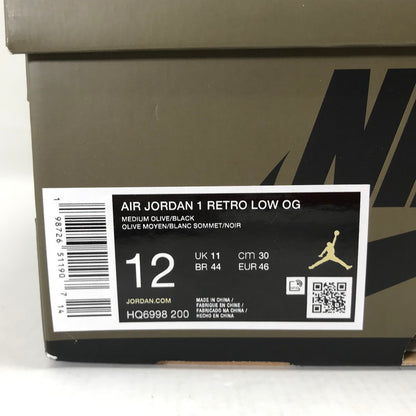 【中古品】【メンズ】 NIKE ナイキ ＨQ6998-200 JORDAN BRAND AIR JORDAN 1 RETRO LOW OG エアジョーダン1 レトロ スニーカー シューズ 靴 160-260821-mh-11-fuzh サイズ：30cm カラー：オリーブ ホワイト 万代Net店