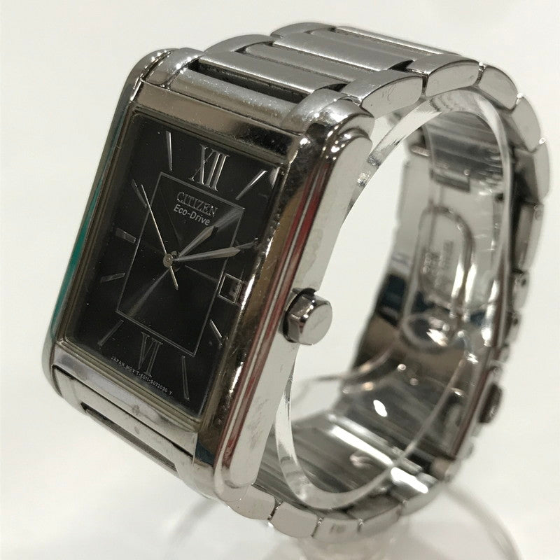 【中古品】【メンズ】 CITIZEN シチズン E011-S045193 腕時計 時計 ECO-DRIVE ソーラー ※キズあり 198-261014-io-07-fuzh カラー：シルバーブラック 万代Net店