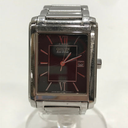 【中古品】【メンズ】 CITIZEN シチズン E011-S045193 腕時計 時計 ECO-DRIVE ソーラー ※キズあり 198-261014-io-07-fuzh カラー：シルバーブラック 万代Net店