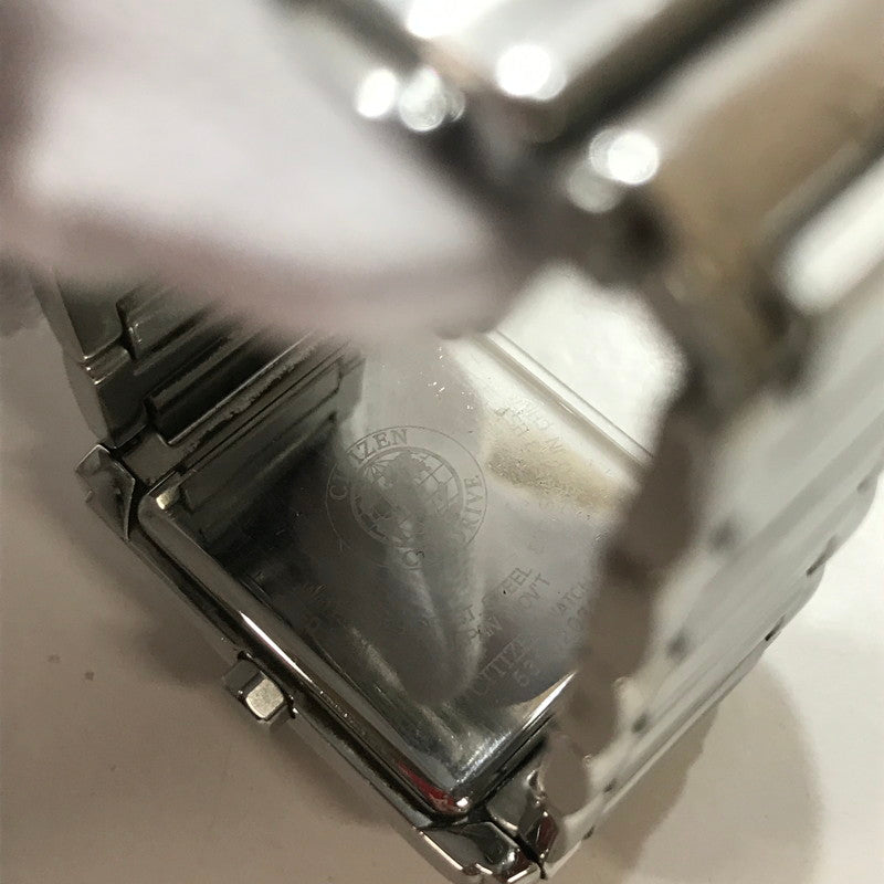 【中古品】【メンズ】 CITIZEN シチズン E011-S045193 腕時計 時計 ECO-DRIVE ソーラー ※キズあり 198-261014-io-07-fuzh カラー：シルバーブラック 万代Net店