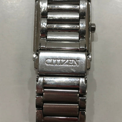 【中古品】【メンズ】 CITIZEN シチズン E011-S045193 腕時計 時計 ECO-DRIVE ソーラー ※キズあり 198-261014-io-07-fuzh カラー：シルバーブラック 万代Net店