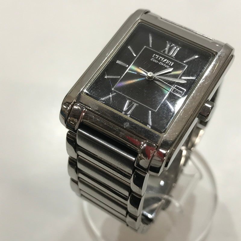 【中古品】【メンズ】 CITIZEN シチズン E011-S045193 腕時計 時計 ECO-DRIVE ソーラー ※キズあり 198-261014-io-07-fuzh カラー：シルバーブラック 万代Net店