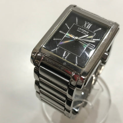 【中古品】【メンズ】 CITIZEN シチズン E011-S045193 腕時計 時計 ECO-DRIVE ソーラー ※キズあり 198-261014-io-07-fuzh カラー：シルバーブラック 万代Net店