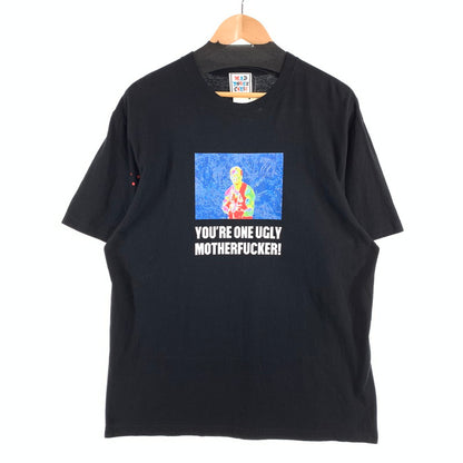 【中古品】【メンズ】 MAD MOUSE COMIC マッドマウスコミック 半袖Tシャツ プリント ブランド 古着 140-260808-gm-42-fuzh サイズ：XXL カラー：ブラック 万代Net店