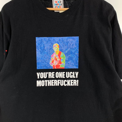 【中古品】【メンズ】 MAD MOUSE COMIC マッドマウスコミック 半袖Tシャツ プリント ブランド 古着 140-260808-gm-42-fuzh サイズ：XXL カラー：ブラック 万代Net店