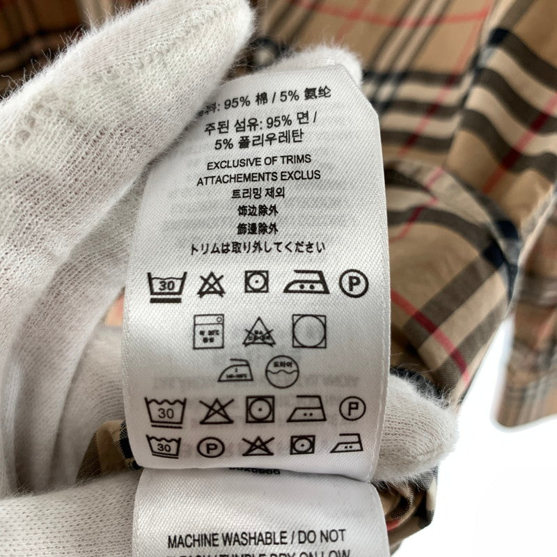 【中古品】【メンズ】 BURBERRY バーバリー 8020966 LS CHECK SHIRT ノヴァチェック シャツ 141-260803-ny-03-fuzh サイズ：M カラー：ブラウン 万代Net店