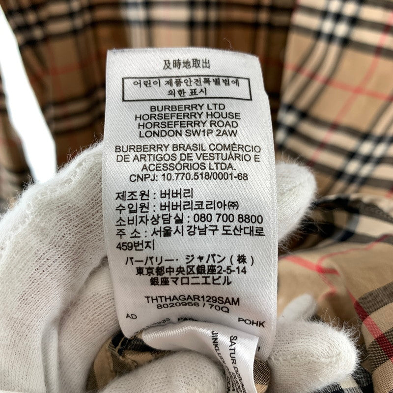 【中古品】【メンズ】 BURBERRY バーバリー 8020966 LS CHECK SHIRT ノヴァチェック シャツ 141-260803-ny-03-fuzh サイズ：M カラー：ブラウン 万代Net店