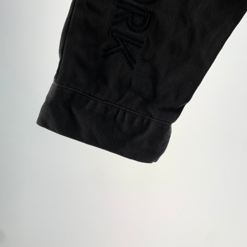 【中古品】【メンズ】 HUF ハフ JACKET ジャケットアップリケ コットンシャツ 刺繍 142-260803-ny-14-fuzh サイズ：M カラー：チャコールグレー 万代Net店