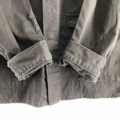 【中古品】【メンズ】 HUF ハフ JACKET ジャケットアップリケ コットンシャツ 刺繍 142-260803-ny-14-fuzh サイズ：M カラー：チャコールグレー 万代Net店