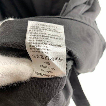 【中古品】【メンズ】 HUF ハフ JACKET ジャケットアップリケ コットンシャツ 刺繍 142-260803-ny-14-fuzh サイズ：M カラー：チャコールグレー 万代Net店
