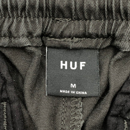 【中古品】【メンズ】 HUF PANTS CGRAY ハフ アップリケ イージーパンツ ボトムス ブランド 古着 153-260808-gm-35-fuzh サイズ：M カラー：グレー 万代Net店