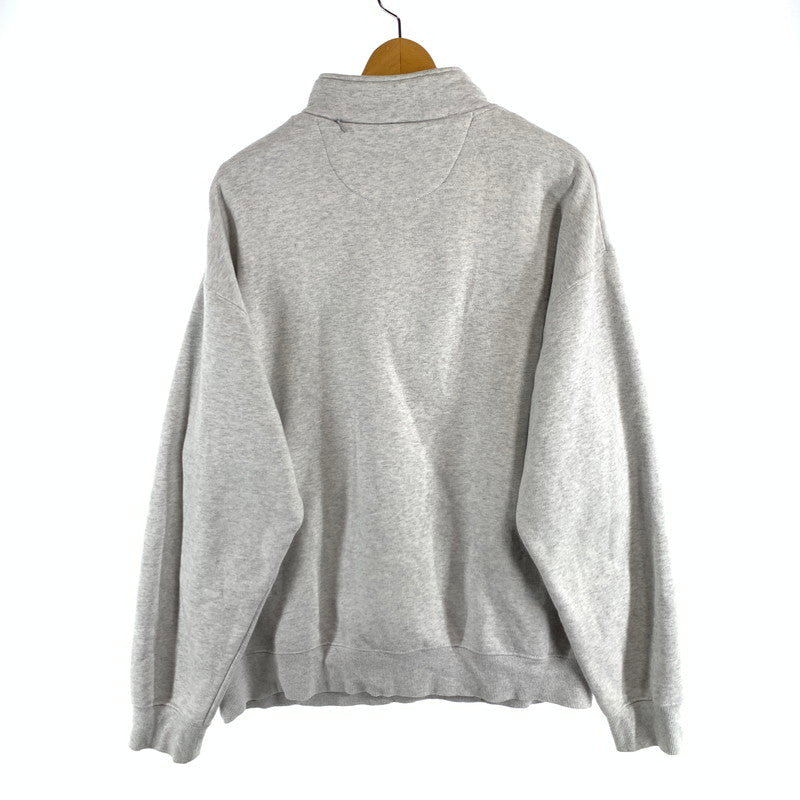 【中古品】【メンズ】 HUF ハフ ハーフジップスウェット トップス ブランド 古着 142-260808-gm-29-fuzh サイズ：XL カラー：グレー 万代Net店