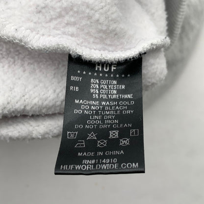 【中古品】【メンズ】 HUF ハフ ハーフジップスウェット トップス ブランド 古着 142-260808-gm-29-fuzh サイズ：XL カラー：グレー 万代Net店