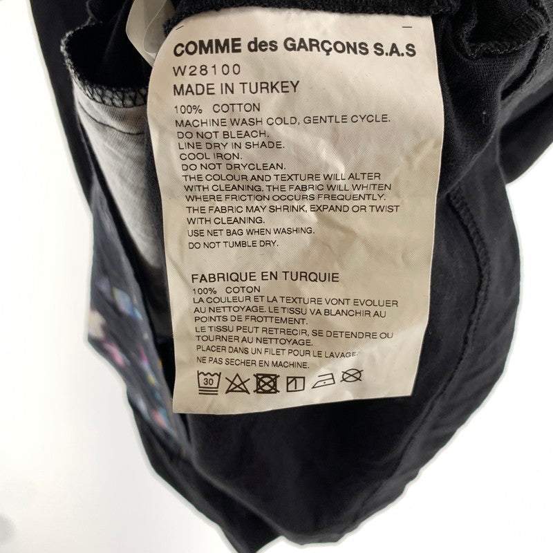 【中古品】【メンズ】 COMME DES GARCONS コム デ ギャルソン シャツ×フューチュラ 20AW コラボTシャツ 140-260803-ny-06-fuzh サイズ：L カラー：ブラック 万代Net店