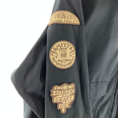 【中古品】【メンズ】 AVIREXアヴィレックス MECHANIC WORK JACKET メカニック ワーク ジャケット WEB&DEPOT限定 145-260803-ny-05-fuzh サイズ：L カラー：ブラック 万代Net店