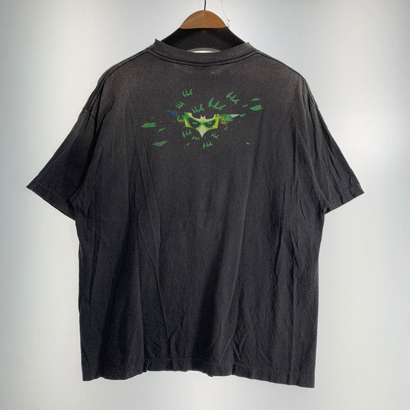 【中古品】【メンズ】 SAINT MICHAEL セントマイケル THE DARK KNIGHT JOKER SS TEE 半袖 トップス Tシャツ ダークナイト ジョーカー 古着 140-260805-mh-04-fuzh サイズ：L カラー：ブラック 万代Net店