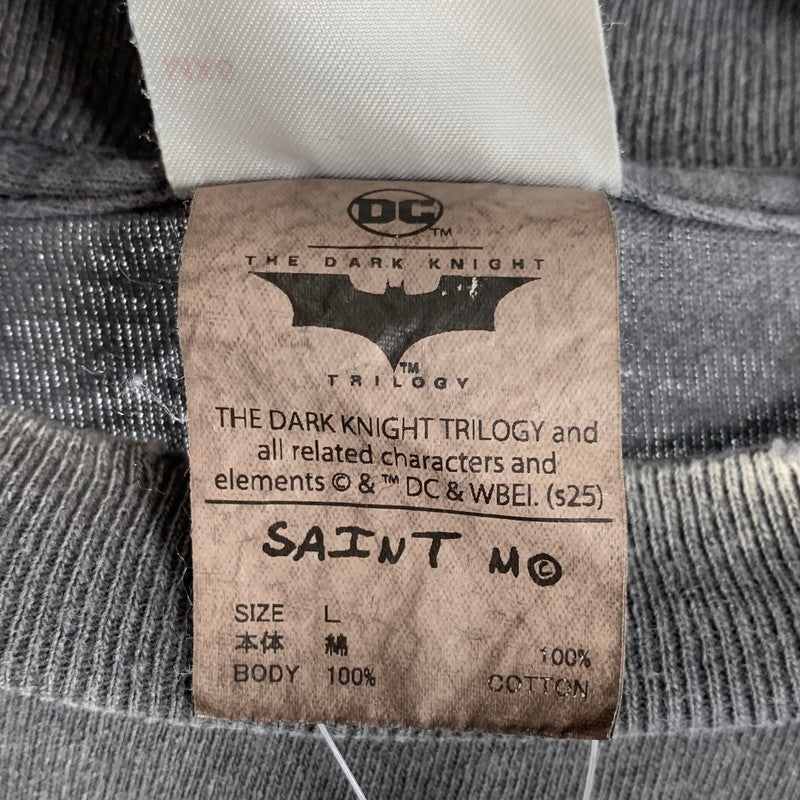 【中古品】【メンズ】 SAINT MICHAEL セントマイケル THE DARK KNIGHT JOKER SS TEE 半袖 トップス Tシャツ ダークナイト ジョーカー 古着 140-260805-mh-04-fuzh サイズ：L カラー：ブラック 万代Net店