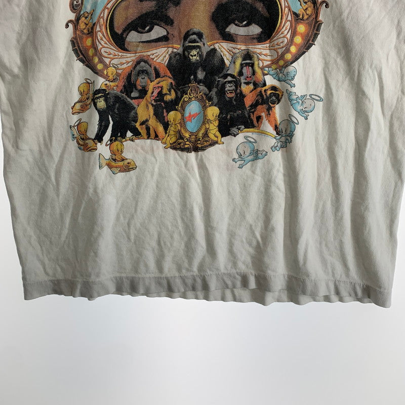【中古品】【メンズ】 SAINT MICHAEL セントマイケル アベイシングエイプ SM-HR1-0000-C36 GENERATION BAPE SS TEE 半袖 トップス Tシャツ 古着 140-260805-mh-02-fuzh サイズ：M カラー：ホワイト 万代Net店