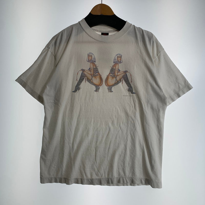 【中古品】【メンズ】 SAINT MICHAEL セントマイケル SM-HR1-0000-C78 SORAYAMA SRYM SS TEE 半袖 トップス Tシャツ 古着 140-260805-mh-05-fuzh サイズ：L カラー：ホワイト 万代Net店