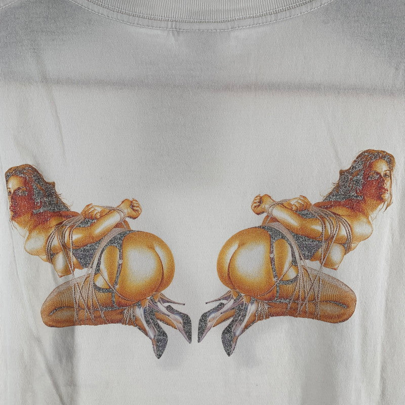 【中古品】【メンズ】 SAINT MICHAEL セントマイケル SM-HR1-0000-C78 SORAYAMA SRYM SS TEE 半袖 トップス Tシャツ 古着 140-260805-mh-05-fuzh サイズ：L カラー：ホワイト 万代Net店