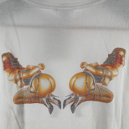 【中古品】【メンズ】 SAINT MICHAEL セントマイケル SM-HR1-0000-C78 SORAYAMA SRYM SS TEE 半袖 トップス Tシャツ 古着 140-260805-mh-05-fuzh サイズ：L カラー：ホワイト 万代Net店