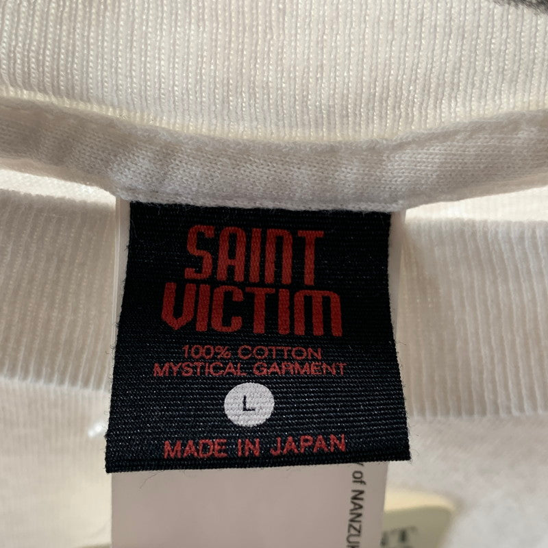 【中古品】【メンズ】 SAINT MICHAEL セントマイケル SM-HR1-0000-C78 SORAYAMA SRYM SS TEE 半袖 トップス Tシャツ 古着 140-260805-mh-05-fuzh サイズ：L カラー：ホワイト 万代Net店