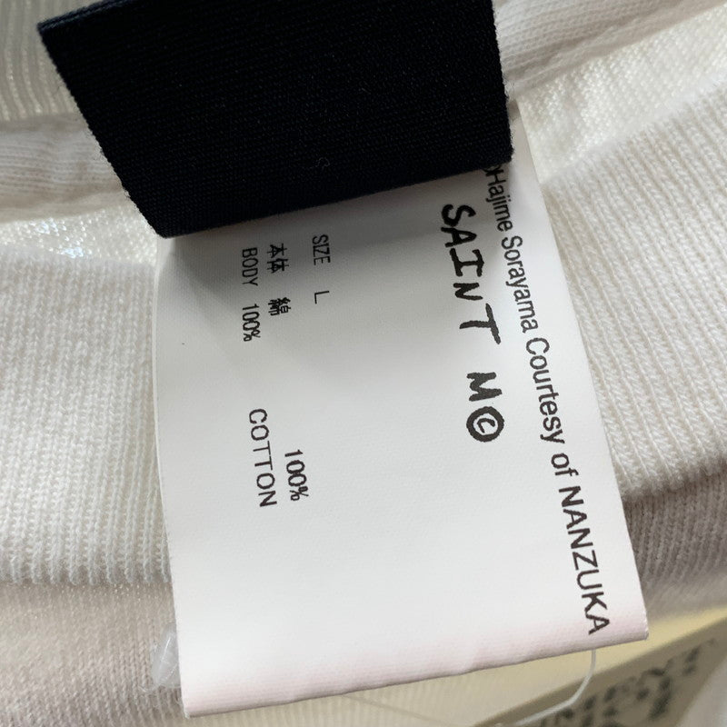 【中古品】【メンズ】 SAINT MICHAEL セントマイケル SM-HR1-0000-C78 SORAYAMA SRYM SS TEE 半袖 トップス Tシャツ 古着 140-260805-mh-05-fuzh サイズ：L カラー：ホワイト 万代Net店
