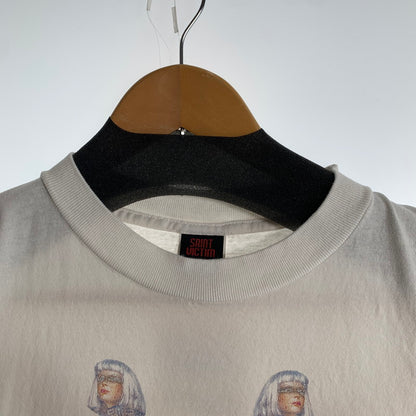 【中古品】【メンズ】 SAINT MICHAEL セントマイケル SM-HR1-0000-C78 SORAYAMA SRYM SS TEE 半袖 トップス Tシャツ 古着 140-260805-mh-05-fuzh サイズ：L カラー：ホワイト 万代Net店