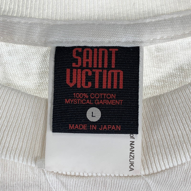 【中古品】【メンズ】 SAINT MICHAEL セントマイケル SM-HR1-0000-C79 LOVER SRYM SS TEE 半袖 トップス Tシャツ 古着 140-260805-mh-06-fuzh サイズ：L カラー：ホワイト 万代Net店