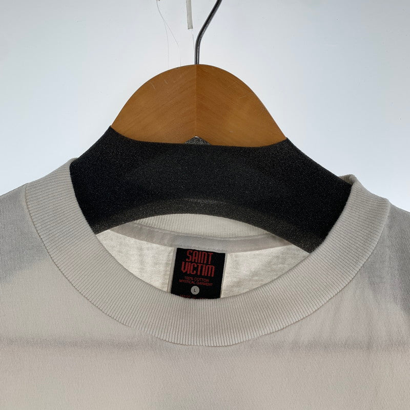 【中古品】【メンズ】 SAINT MICHAEL セントマイケル SM-HR1-0000-C79 LOVER SRYM SS TEE 半袖 トップス Tシャツ 古着 140-260805-mh-06-fuzh サイズ：L カラー：ホワイト 万代Net店