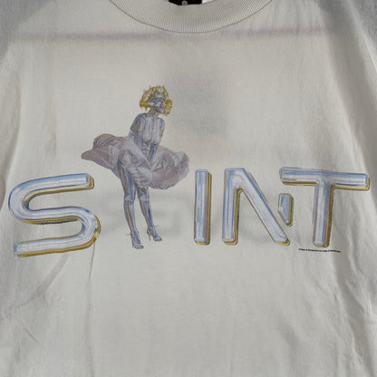 【中古品】【メンズ】 SAINT MICHAEL セントマイケル SM-HR1-0000-C79 LOVER SRYM SS TEE 半袖 トップス Tシャツ 古着 140-260805-mh-06-fuzh サイズ：L カラー：ホワイト 万代Net店