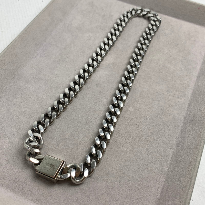 【中古品】【メンズ】 FENDI フェンディ FF NECKLACE SILVER 本体のみ ロゴ チェーン ネックレス シルバー 182-260805-mh-01-fuzh カラー：シルバー 万代Net店
