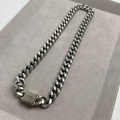【中古品】【メンズ】 FENDI フェンディ FF NECKLACE SILVER 本体のみ ロゴ チェーン ネックレス シルバー 182-260805-mh-01-fuzh カラー：シルバー 万代Net店