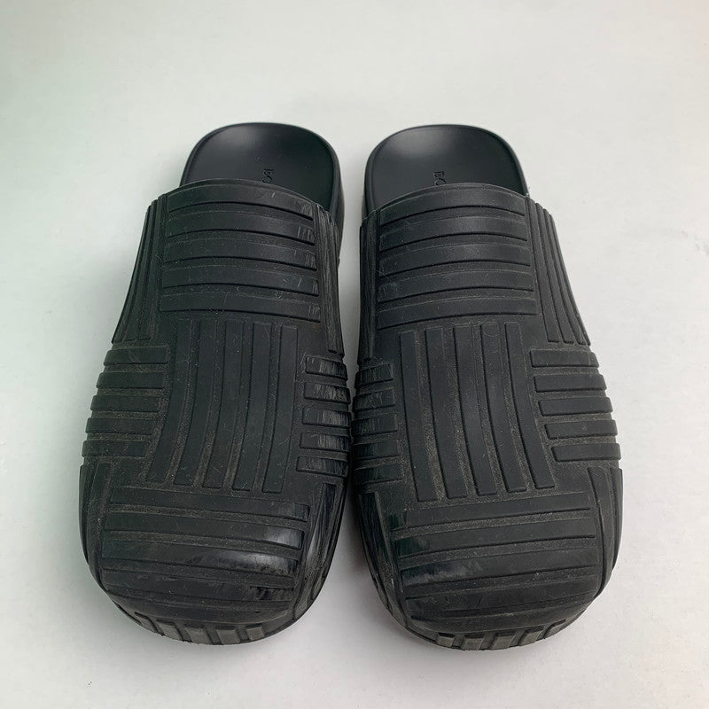 【中古品】【メンズ】 BOTTEGA VENETA ボッテガ・ヴェネタ ラバー スライダー サンダル 靴 164-260805-mh-08-fuzh サイズ：40 カラー：ブラック 万代Net店